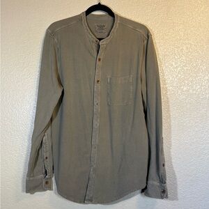 Abercrombie & Fitch Men's Casual Tan Button-Down Shirt